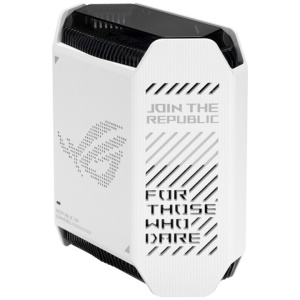 Sistem Wi-Fi Mesh Gaming Asus ROG Rapture, AX10000, tri-band, acoperire 275m, tri-core 1.7 GHz CPU, IPTV, OFDMA, Beamforming, Link Aggregation, AiMesh, NM/ GT6(W-1-PK), Alb - Img 2