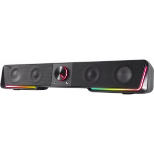 Soundbar stereo SpeedLink Gravity, RGB, bluetooth / jack, Negru - Img 1