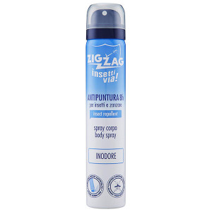 Spray Zig Zag pentru corp cu parfum de talc de Marsilia, repelent pentru tantari, tantari tigru, capuse, 100 ml, NMD24613, Albastru - Img 1