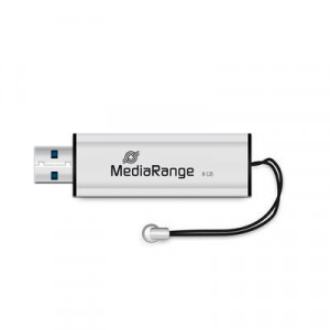 Stick memorie MediaRange NM/MR914, glisant, 8GB, USB 3.0, Negru/Argintiu - Img 1