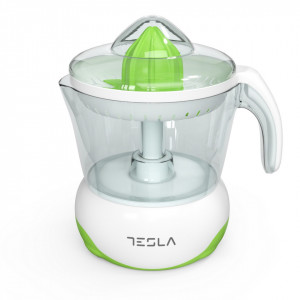 Storcator de citrice Tesla, 40 W, 0.7 L, 2 conuri, bol plastic, NM/ CJ100WG, Alb/Verde - Img 3