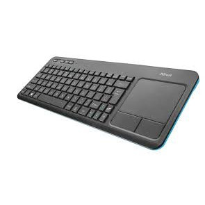Tastatură multimedia wireless cu touchpad XL Trust Veza NM 20960, USB, 2.4 GHz, PC, Laptop, Smart TV, Negru - Img 1