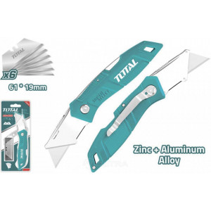 TOTAL - Cutter pliabil - 61mmx19mm, SS