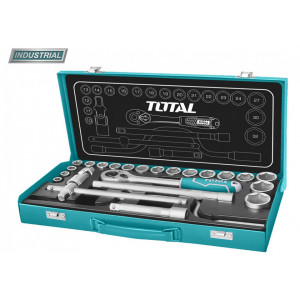 Trusa de chei tubulare 1/2 cu antrenor 24 piese (INDUSTRIAL)