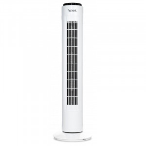 Ventilator electric vertical/turn Victronic, 73 cm, 3 trepte de viteza, 45 W, Alb