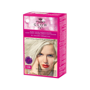 Vopsea de par Glow Kallos 40ml,nr.128 blond perlat