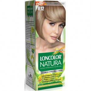 Vopsea de par permanenta Loncolor Natura 8.12 Blond perla, 100 ml