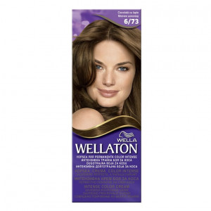 Vopsea de par permanenta Wellaton 6/73 Ciocolata cu lapte, 110ml