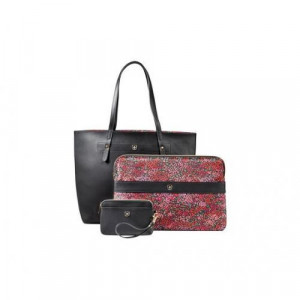 Wenger, MarieSol 4-in-1 Revers. 14 Tote, Black/Floral