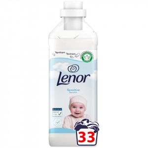 Balsam de rufe Lenor Sensitive 33 spalari, 1L, Alb