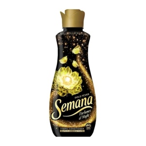 Balsam de rufe Semana Perfumes of Night Gold Fever, 36 spalari, 800 ml, Auriu/Negru