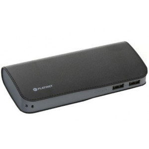 Baterie externa Platinet 15000 mAh, 2.1 A, 2 x USB, NM/ PMPB15LB, Negru