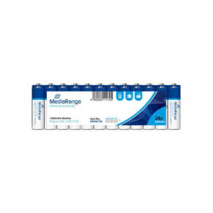 Baterii alcaline MediaRange Premium NM/ MRBAT106 , mignon AA, LR6, 1,5V, 24 bucati, Albastru