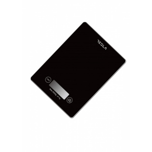 Cantar de bucatarie din sticla Tesla, 5kg, ecran LCD, functie Tara, NM/ KS201B, Negru - Img 3