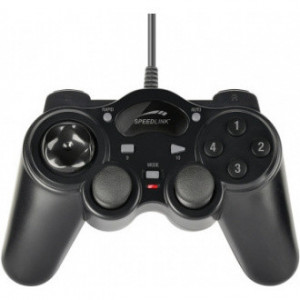 Controller SpeedLink Thunderstrike Gamepad, instalare fara driver, lungime cablu 1.7 metri, NM/ SL-6515-BK, Negru