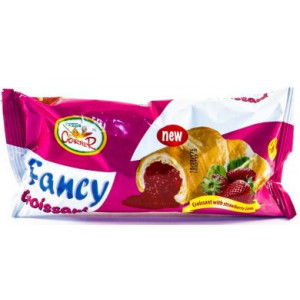 Croissant cu crema cu aroma de capsuni Fancy 34 x 60g, NM25831