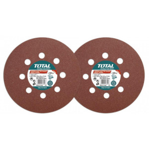 Disc hartie abraziva Total TAC731501/NM, diametrul 150 mm, P80 x 3, P120 x 2, Maro
