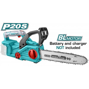 Drujba electrica Total, Li-Ion 20 V, 720 W, 7.7 m/s, lungime 12 inch, NM/ TGSLI2001, Turcoaz