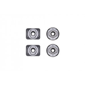 Pachet prinderi cu adezivi DJI Osmo Action, 2 x plat, 2 x curbat, NM/ CP.OS.00000026.01, Gri - Img 1