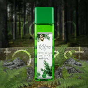 Parfum de rufe concentrat Kifra Fresh Forest, 200 ml, 80 spalari, Verde - Img 3