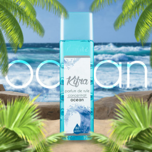 Parfum de rufe concentrat Kifra Ocean, 200 ml, 80 spalari, Albastru - Img 2