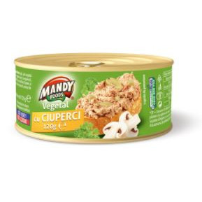 Pate vegetal cu ciuperci Mandy 120g, NM26262
