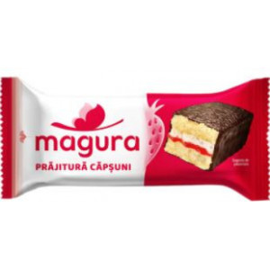 Prajitura cu crema de capsuni Magura 24 x 35g, NM25894