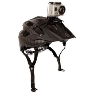 Prindere cu curea pentru casca ventilata GoPro, 45 cm, textil, Negru - Img 1