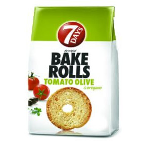 Rondele de paine cu aroma de rosii si masline 7 Days Bakerolls 90g, NM23330