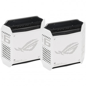 Router gaming ROG Rapture Asus, WiFi 6, AX100002-PK, AiMesh, Tri-Band, Tri-Core 1.7GHz CPU, NM/ GT6(W-2-PK), Alb - Img 3