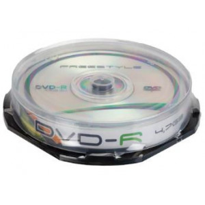 Set 10 DVD-R Omega Freestyle, 4.7 GB, viteza 16 X, NM/ OMDF1610-, Alb - Img 1