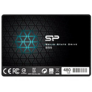 Solid State Drive SSD Silicon Power S55, 480 GB, 2.5 inch, SATA III, 6 GB/s, NM/ SP480GBSS3S55S25, Negru - Img 1