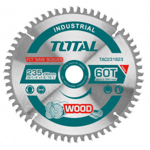 TOTAL - Panza ferastrau TCT pentru lemn - 235x30mm