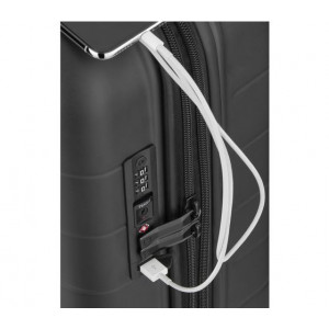 Troler Wenger Syntry 44 l, compartiment pentru laptop, cablu de incarcare USB, NM/ 610163, Negru - Img 3