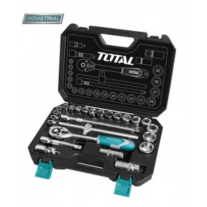 Trusa de chei tubulare 1/2 cu antrenor 25 piese (INDUSTRIAL)