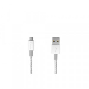 VERBATIM Micro B USB Cable Sync & Charge 100cm Silver