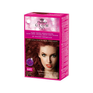 Vopsea de par Glow Kallos 40ml,nr.660 Roscat inchis