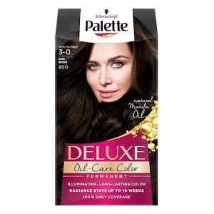 Vopsea de par permanenta Palette Deluxe 3-0(800) Dark Brown, 135 ml