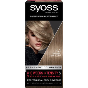 Vopsea de par permanenta Syoss Color Baseline 7-5 Blond Cenusiu, 115 ml