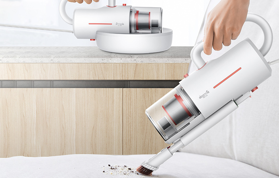 Aspirator cu UV si bataie, anti-acarieni, pentru asternuturi, perne, spatii inguste, Deerma Mite Pro