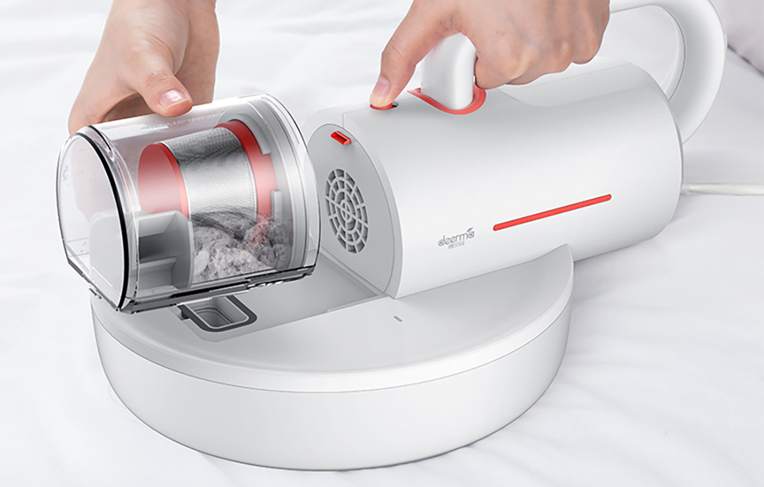 Aspirator cu UV si bataie, anti-acarieni, pentru asternuturi, perne, spatii inguste, Deerma Mite Pro