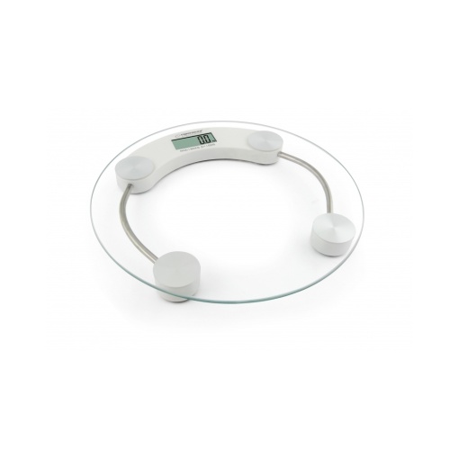 Cantar baie digital Ultra-Subtire, rotund, transparent