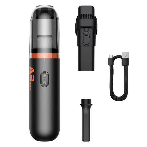 Aspirator Portabil fara Fir, incarcare USB, Baseus Wireless A2Pro 6000Pa 80W, Negru