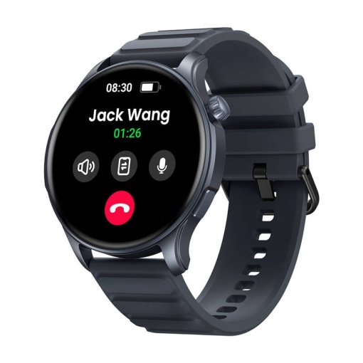 Ceas Inteligent Zeblaze Btalk 3 Pro, baterie 14 - 30 zile, ecran 1.43", oxigen, puls, apeluri, SmartWatch, Gri