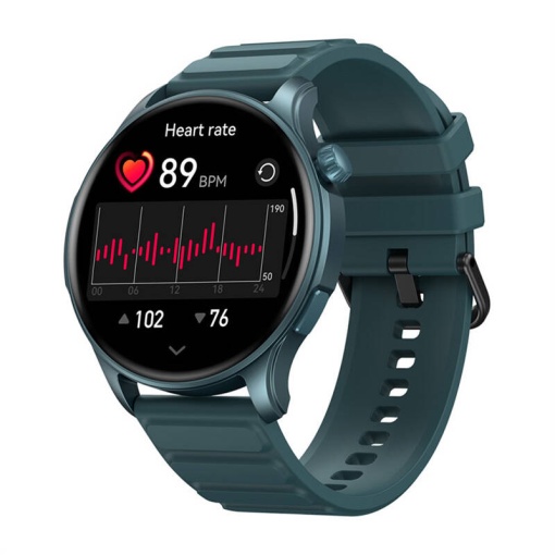 Ceas inteligent Zeblaze Btalk 3 Pro, baterie 14 - 30 zile, ecran 1.43", oxigen, puls, apeluri, SmartWatch, midnight blue