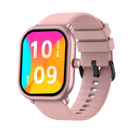 Ceas inteligent Zeblaze GTS 3 PRO, baterie 14 - 20 zile, ecran 1.97", oxigen, puls, apeluri, SmartWatch, roz