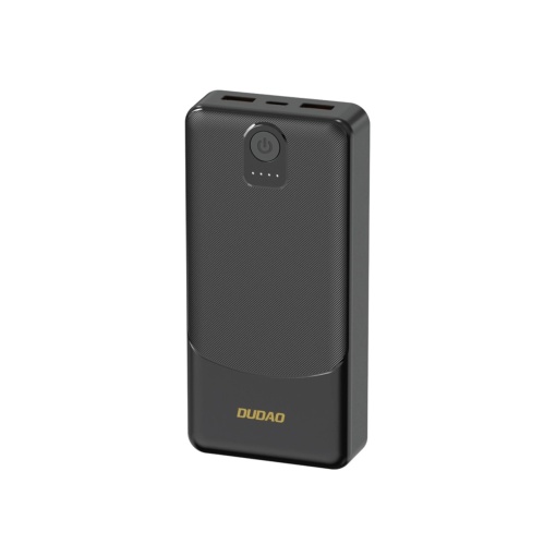 Baterie externa 10000mAh 12W, 3x USB, Powerbank Dudao k10, Negru