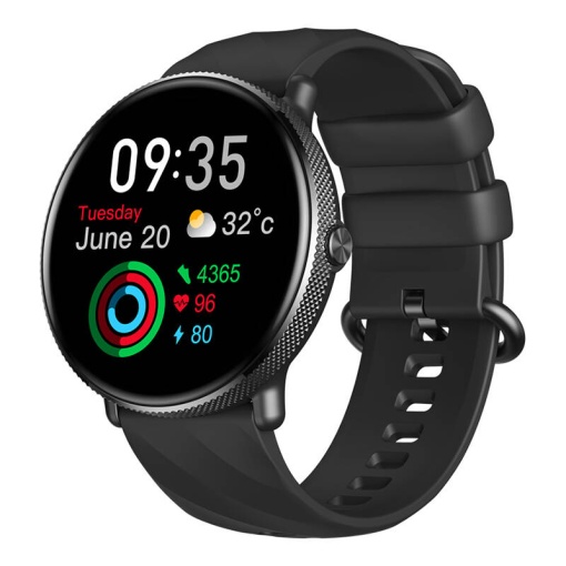 Ceas inteligent Zeblaze GTR 3 Pro, baterie 14 - 30 zile, ecran 1.43", oxigen, puls, apeluri, SmartWatch, negru