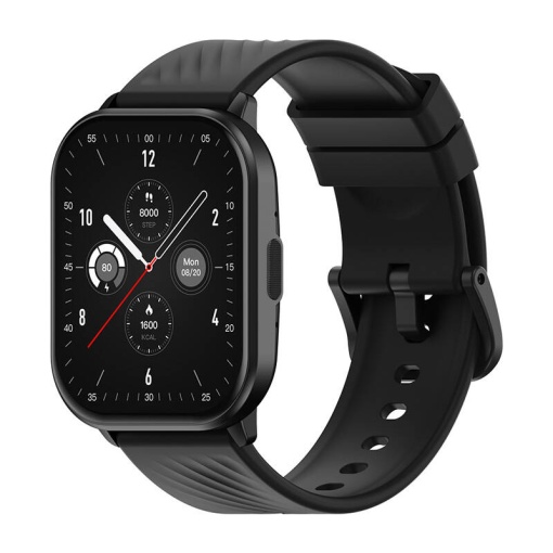 Ceas inteligent Zeblaze GTS 3, baterie 15 - 30 zile, ecran 2.03", oxigen, puls, tensiune, apeluri, SmartWatch, negru.