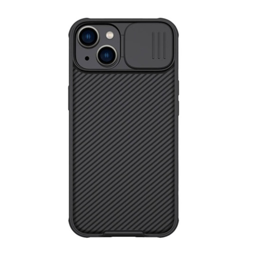 Husa Iphone 13 si 14, cu protectie camera, neagra, X-Protect